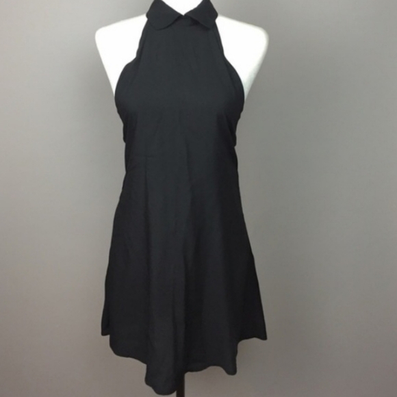 American Apparel Black Bib Dress Size XS /S - Picture 2 of 14
